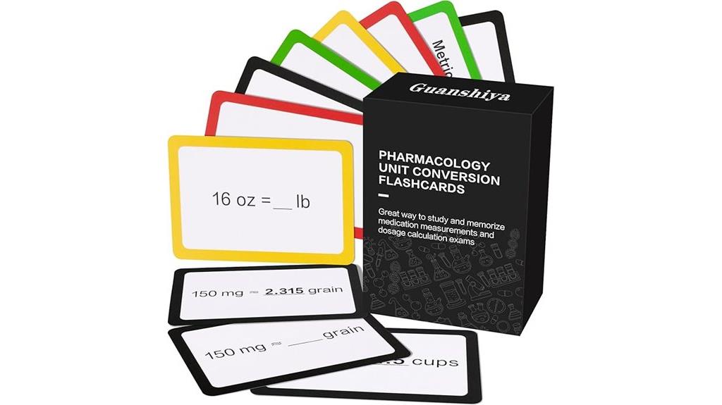 pharmacology conversion flashcards