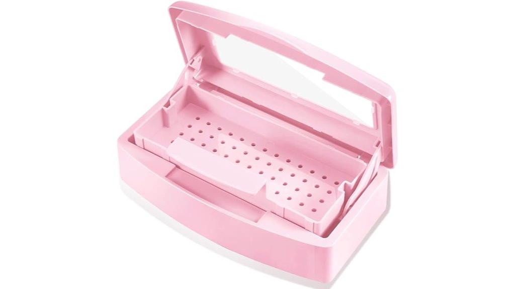pink plastic nail sterilizer