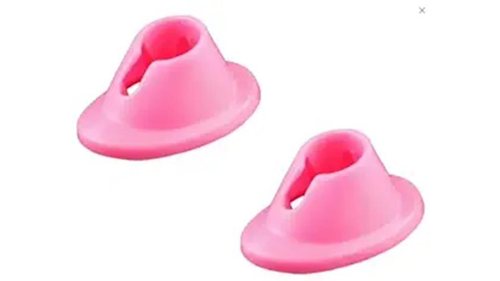 pink rubber nail holders