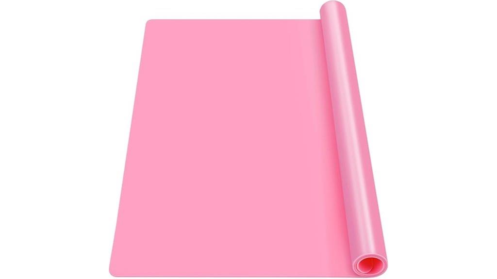 pink silicone craft mat