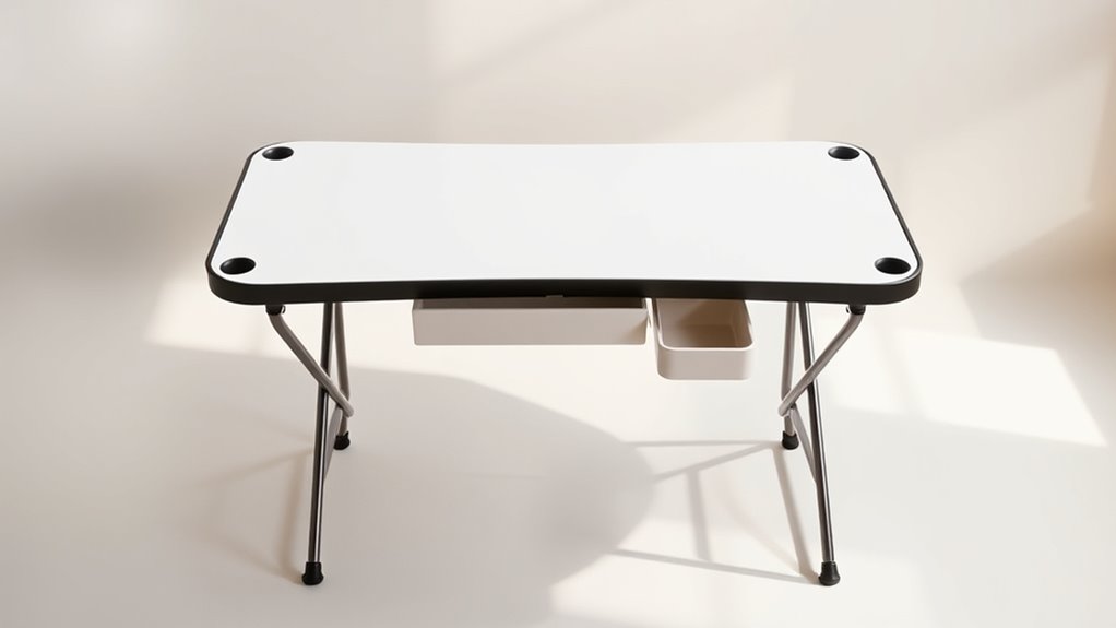portable compact manicure tables