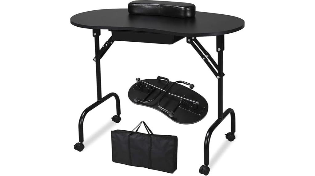 portable foldable manicure table