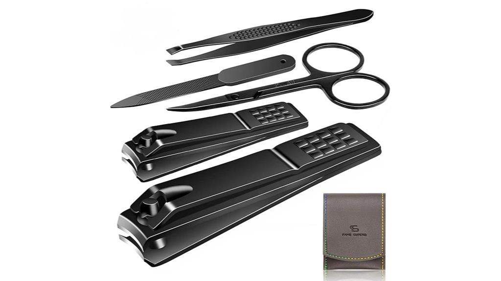 portable gray nail set