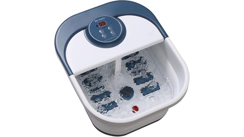 portable heated bubble foot spa