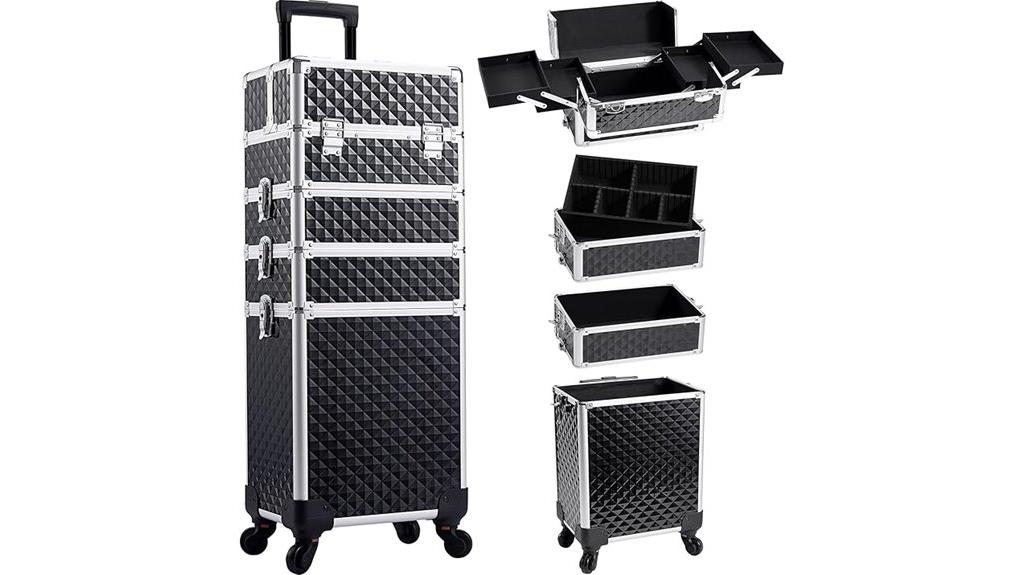 portable makeup storage cart