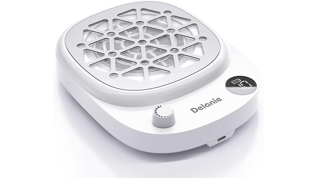 portable rechargeable nail dust collector
