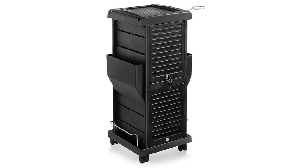 premium black rolling trolley