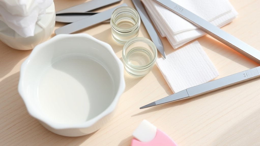 prepare tools for flawless nails