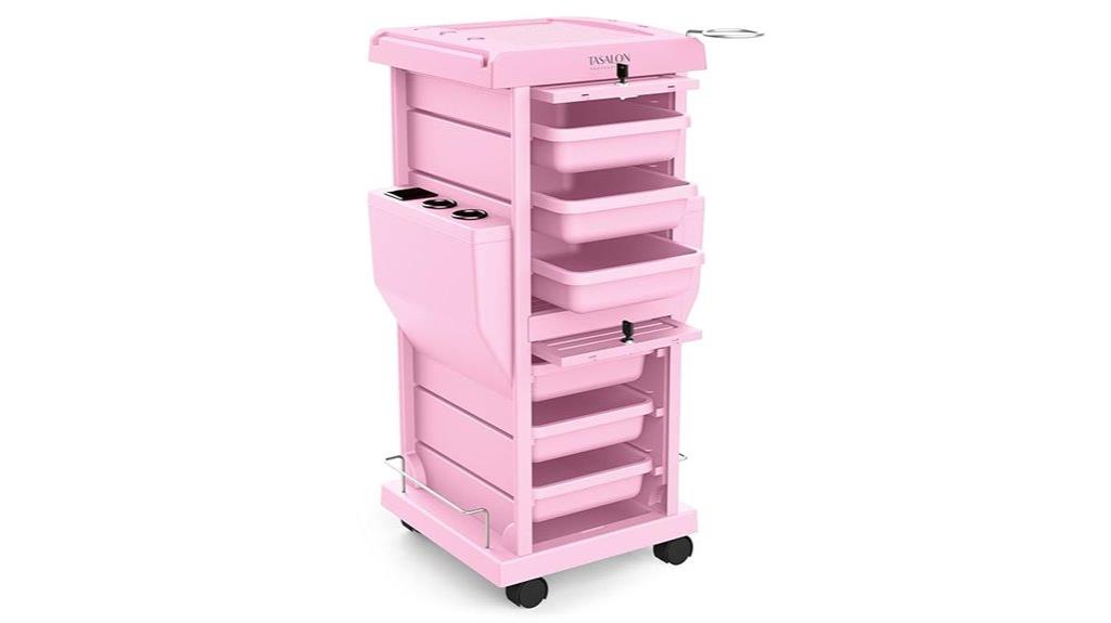 professional salon storage cart