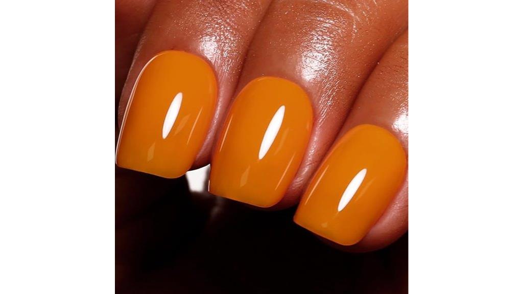 pumpkin orange gel polish