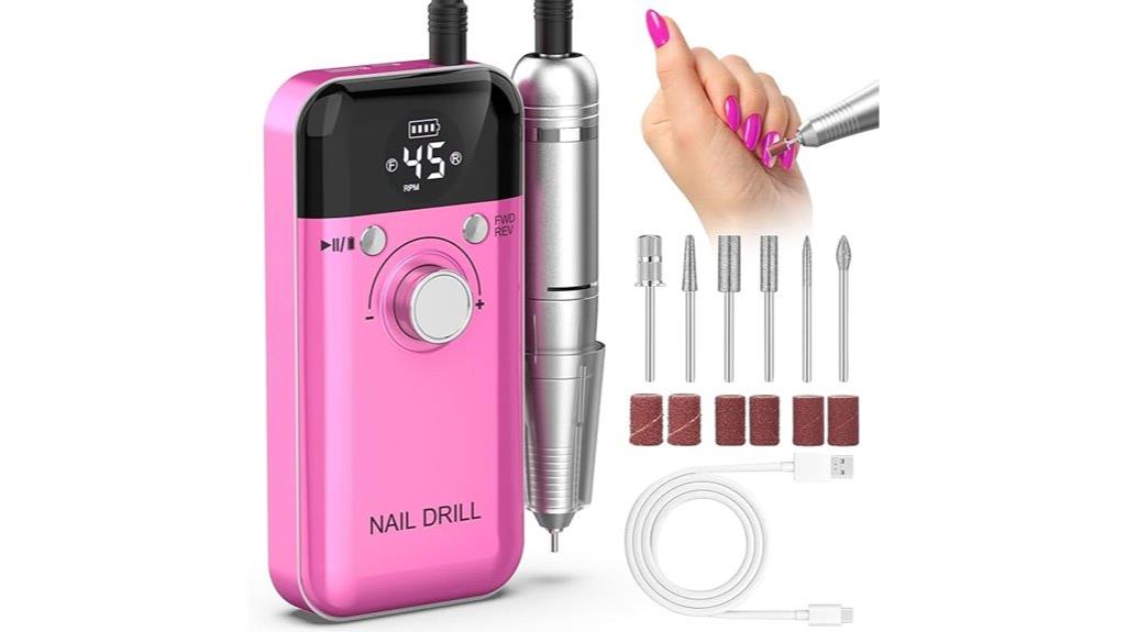 rechargeable 45 000 rpm nail drill