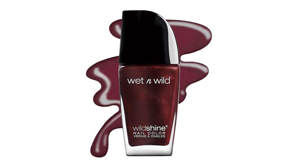 red burgundy frost polish