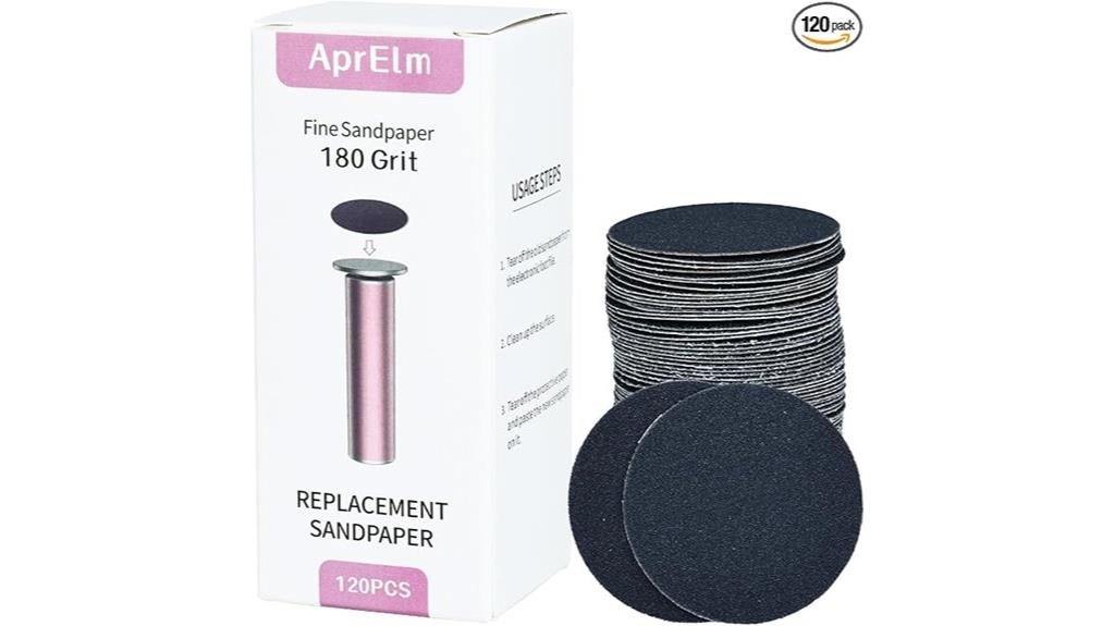 replaceable fine sandpaper discs