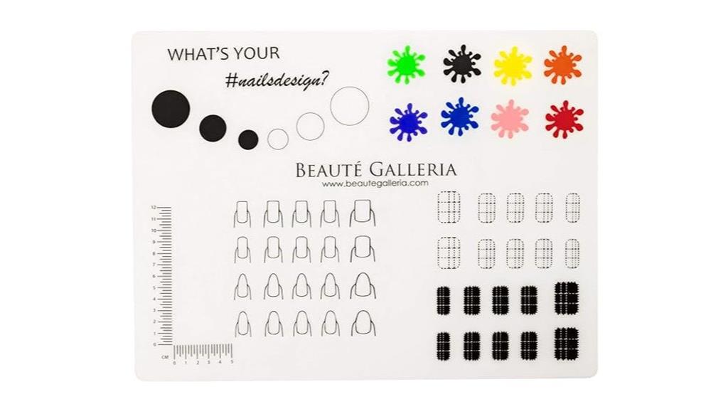 rollable silicone nail mat