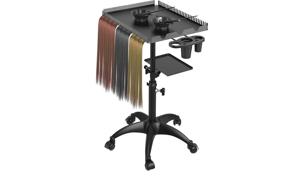 rolling hair stylist cart