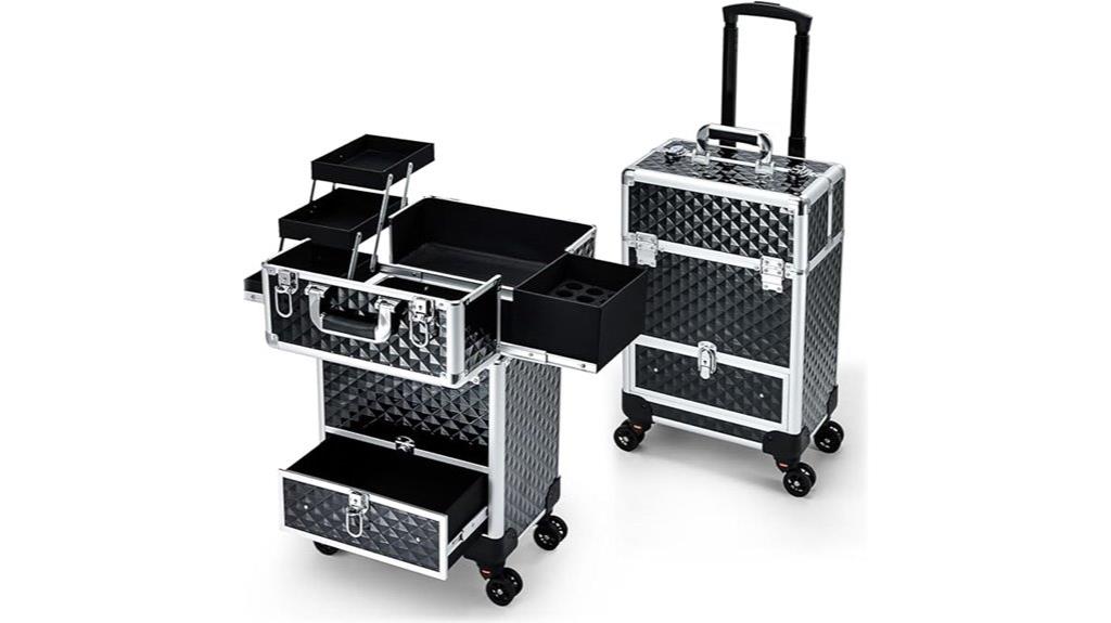 rolling makeup case