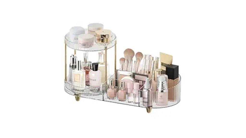 rotating makeup organizer