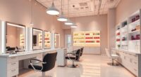 salon furniture lighting ideas