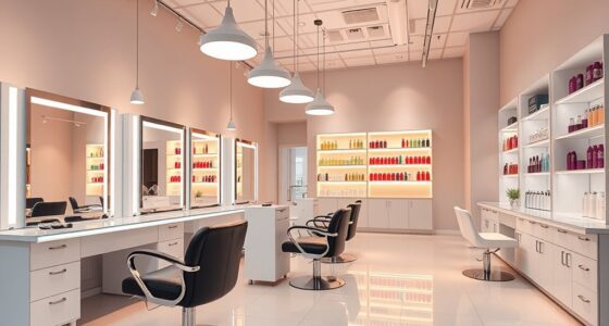 salon furniture lighting ideas