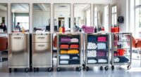 salon storage cart picks