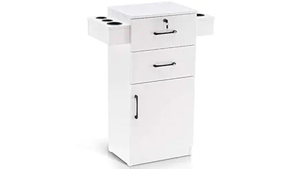 salon storage with dryer