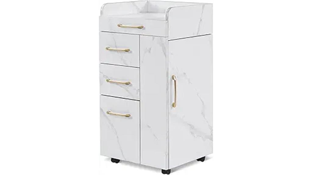 salon trolley with drawers