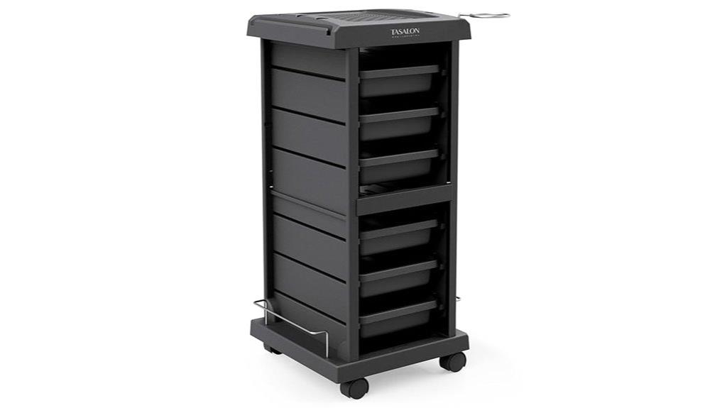 salon trolley with six trays