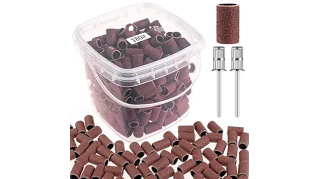 sanding bands and drill bits