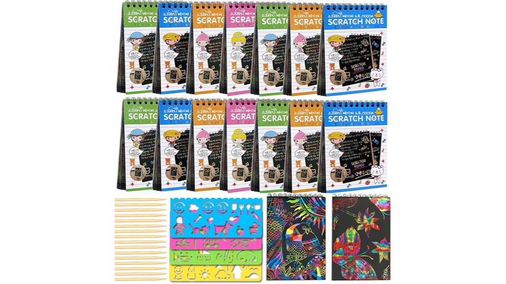 scratch art notebooks pack