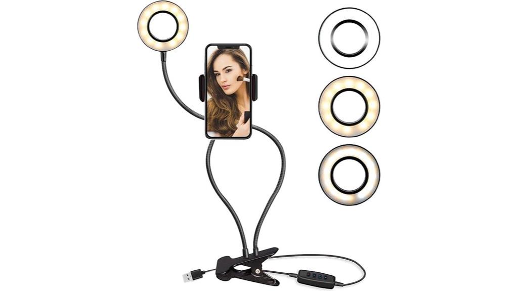 selfie ring light holder
