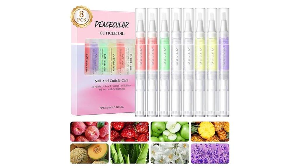 set of 8 cuticle oil pens