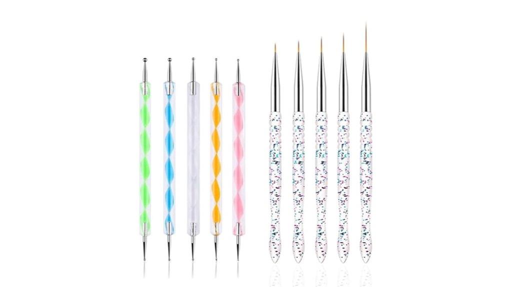 set of ten nail dotting tools