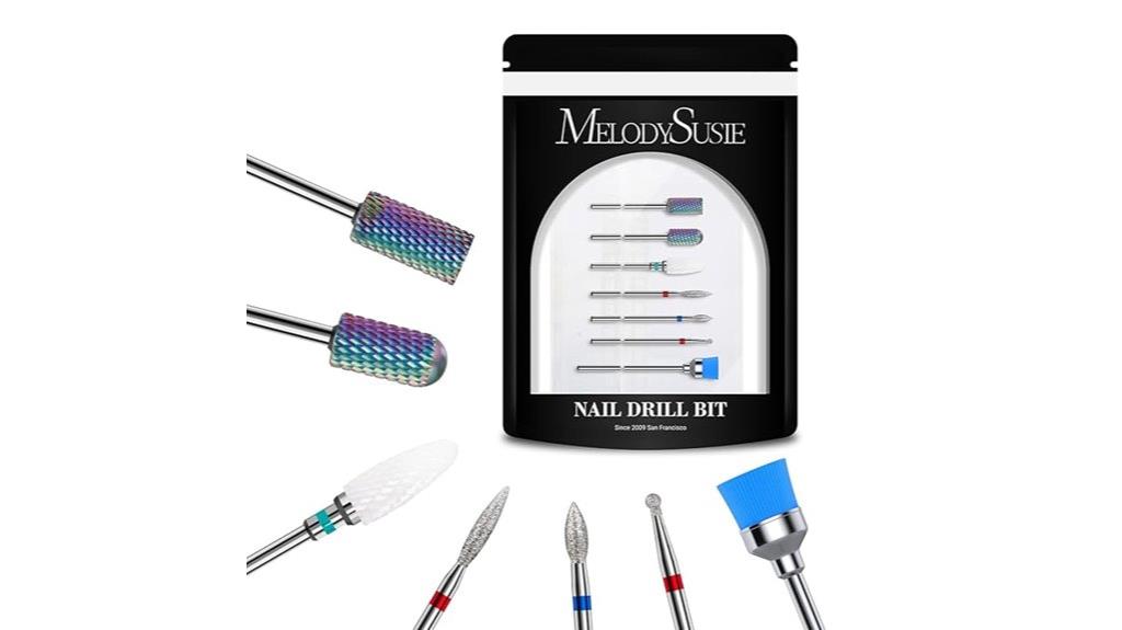 seven piece nail drill bits