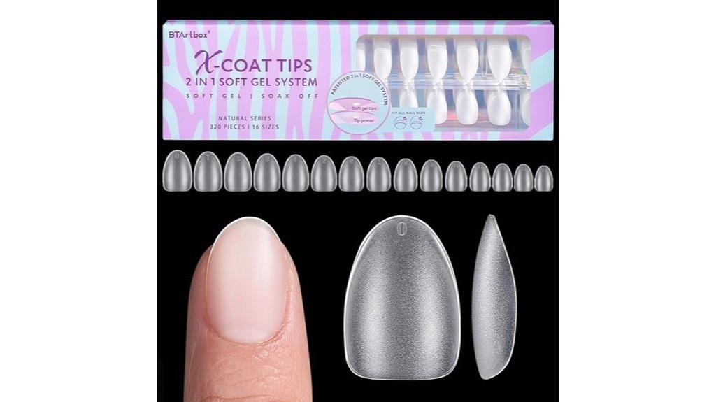 short almond nail tips