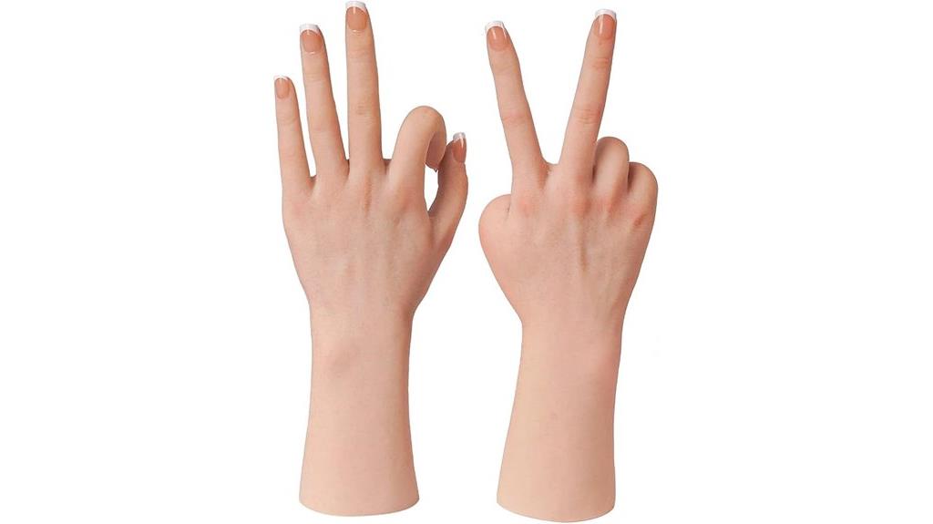 silicone hand jewelry model