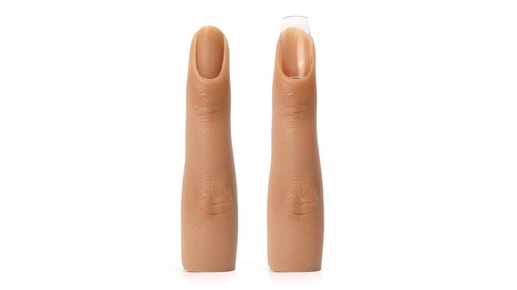 silicone nail practice fingers