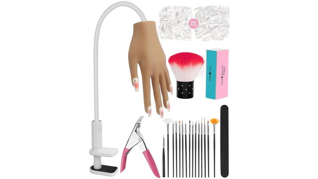 silicone nail practice hand