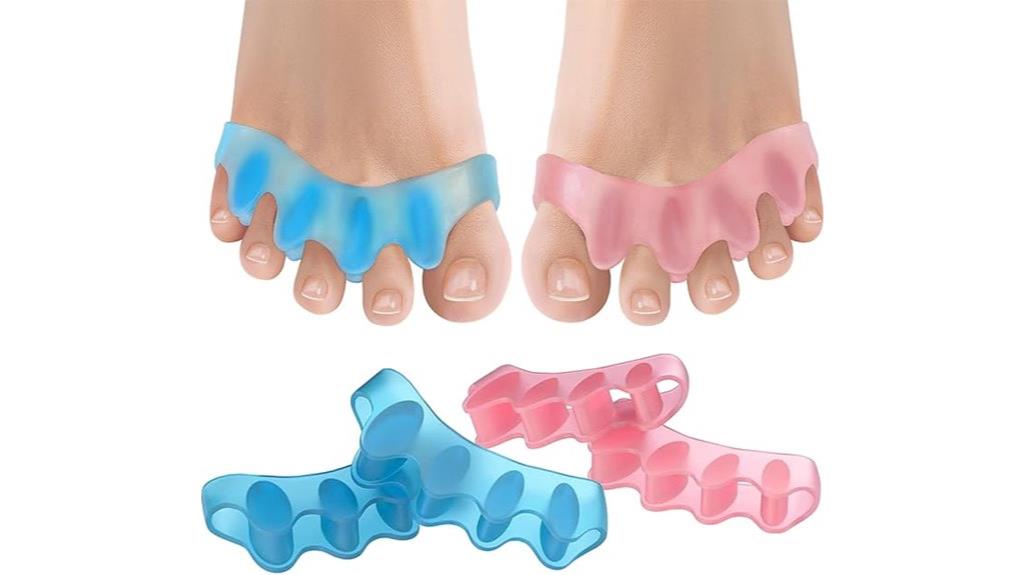 silicone pedicure toe spacers