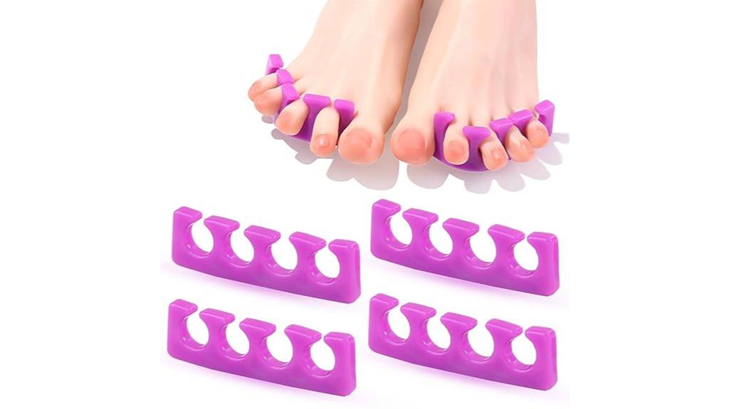 silicone toe spacers set