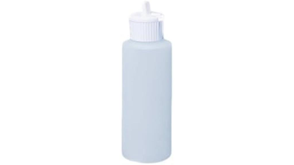 six 4oz plastic bottles