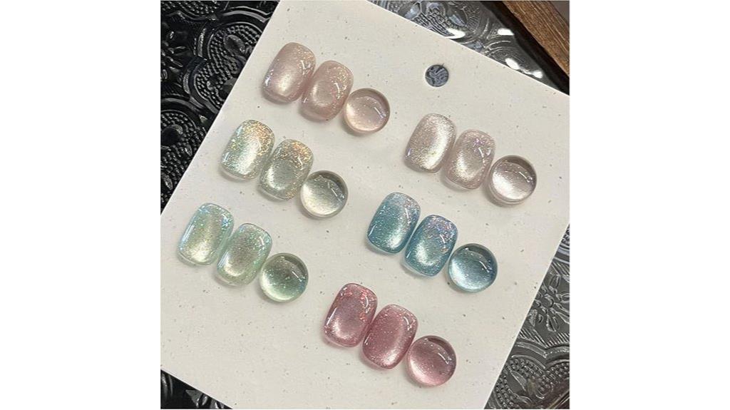 six color gel nail kit