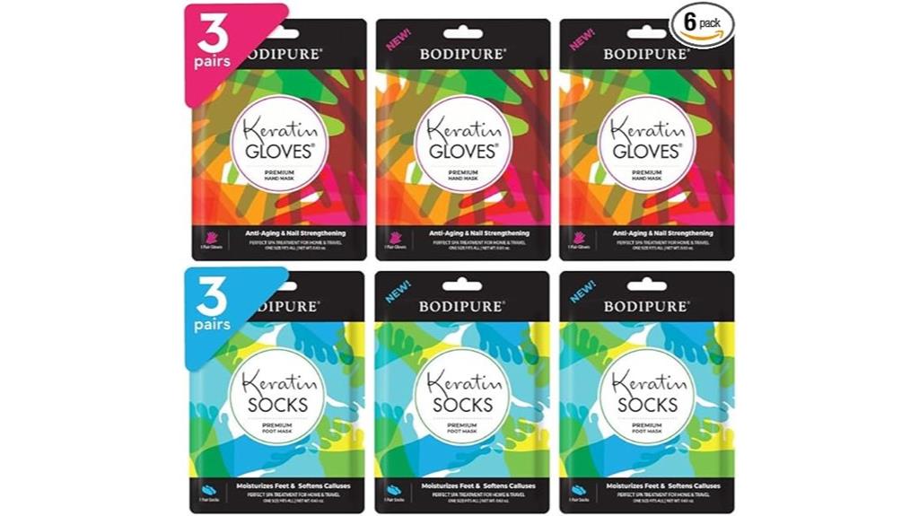 six pack hand foot masks