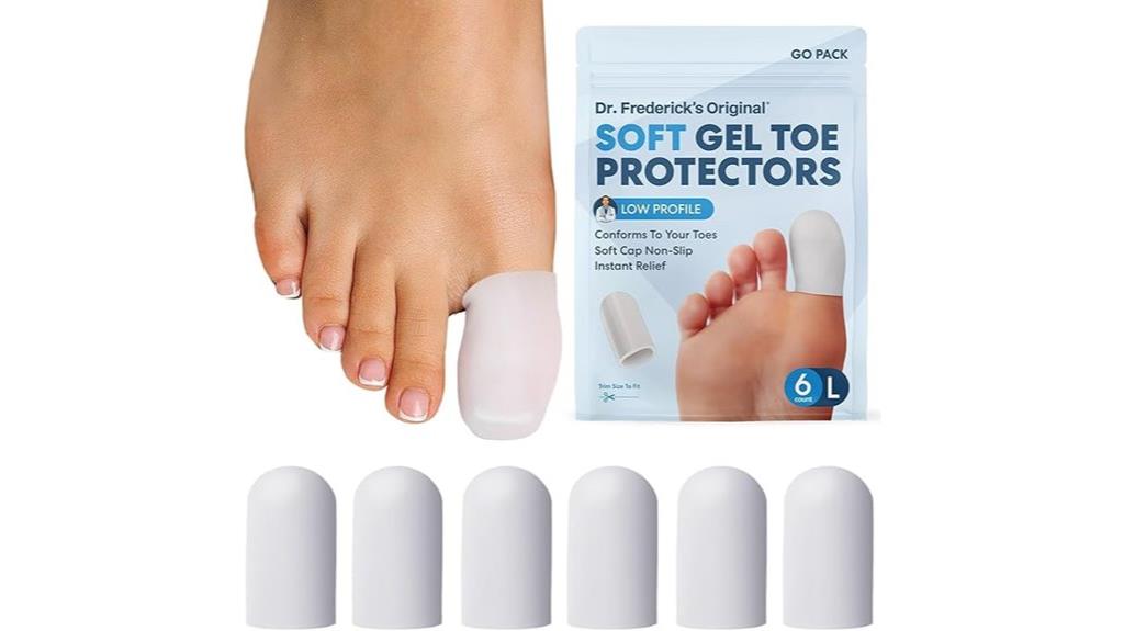 six pack toe protector gel