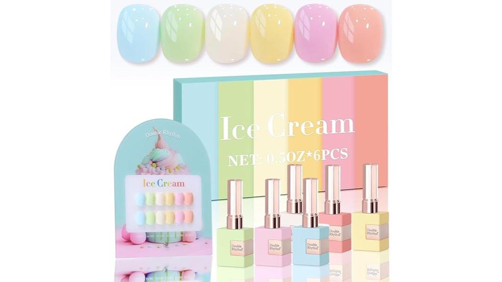 six piece gel polish set