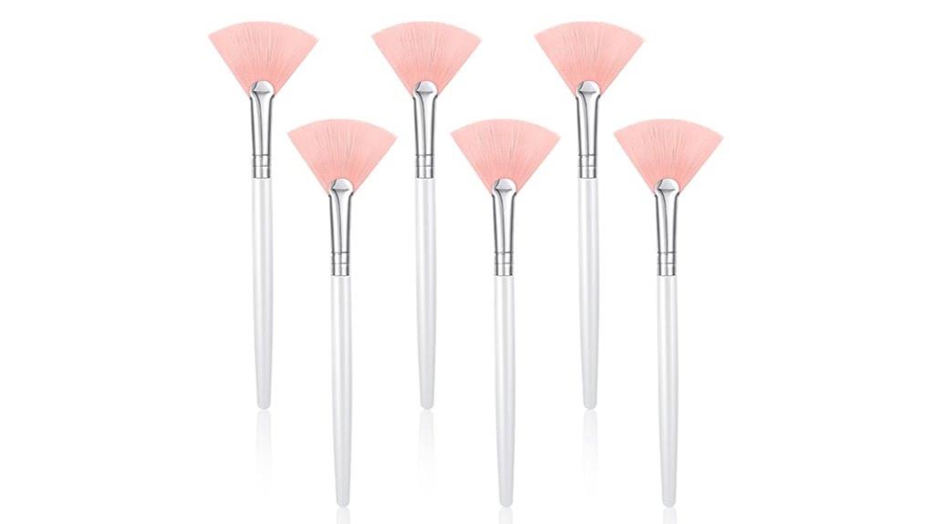 six piece mask brush set