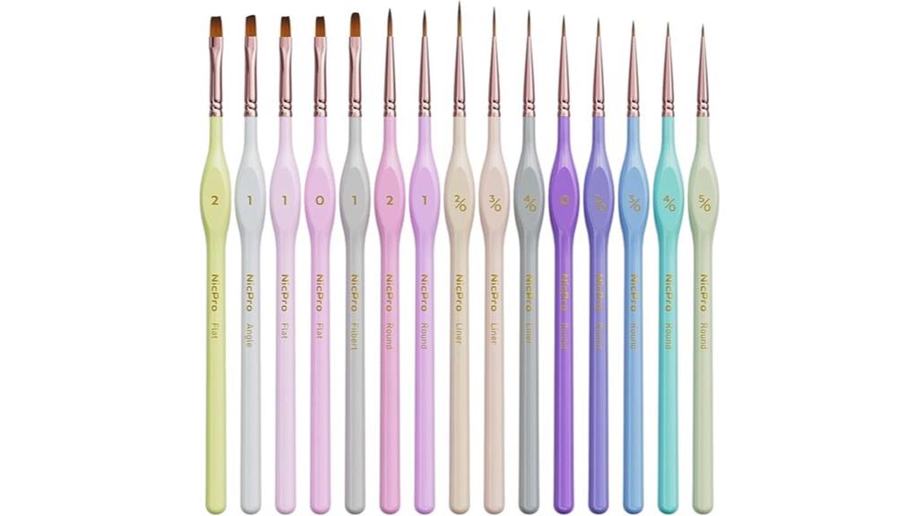 small precision brush set
