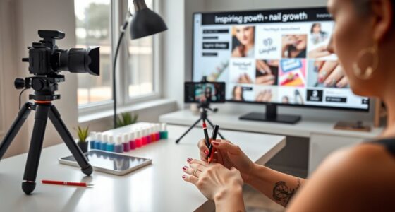 social media nail branding