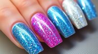 sparkling glitter gel polishes
