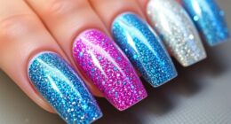 sparkling glitter gel polishes