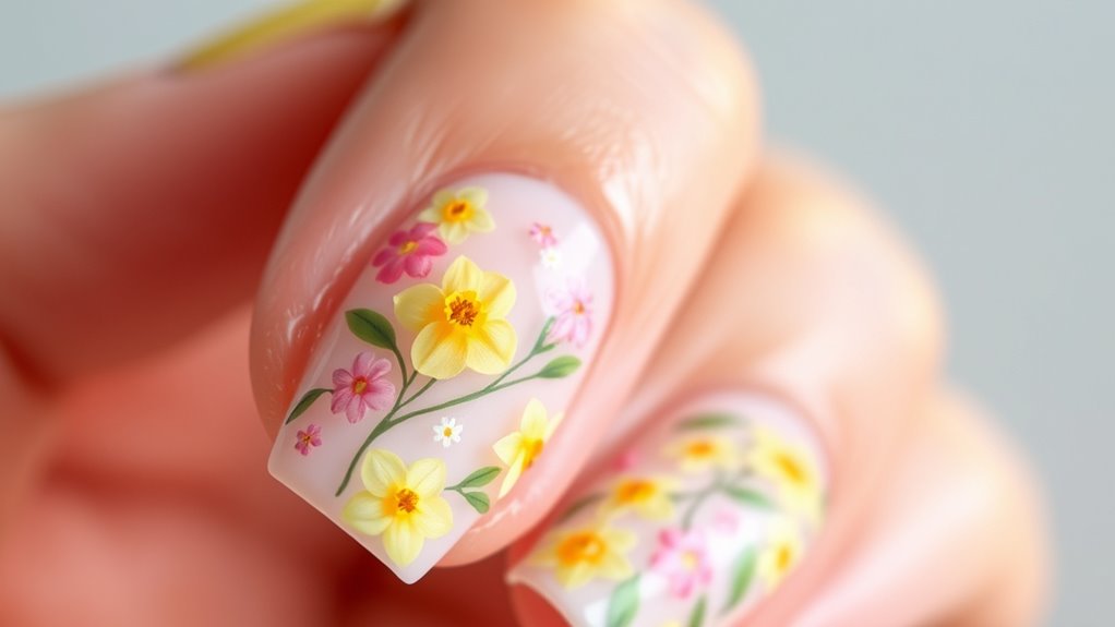 spring floral nail decal considerations